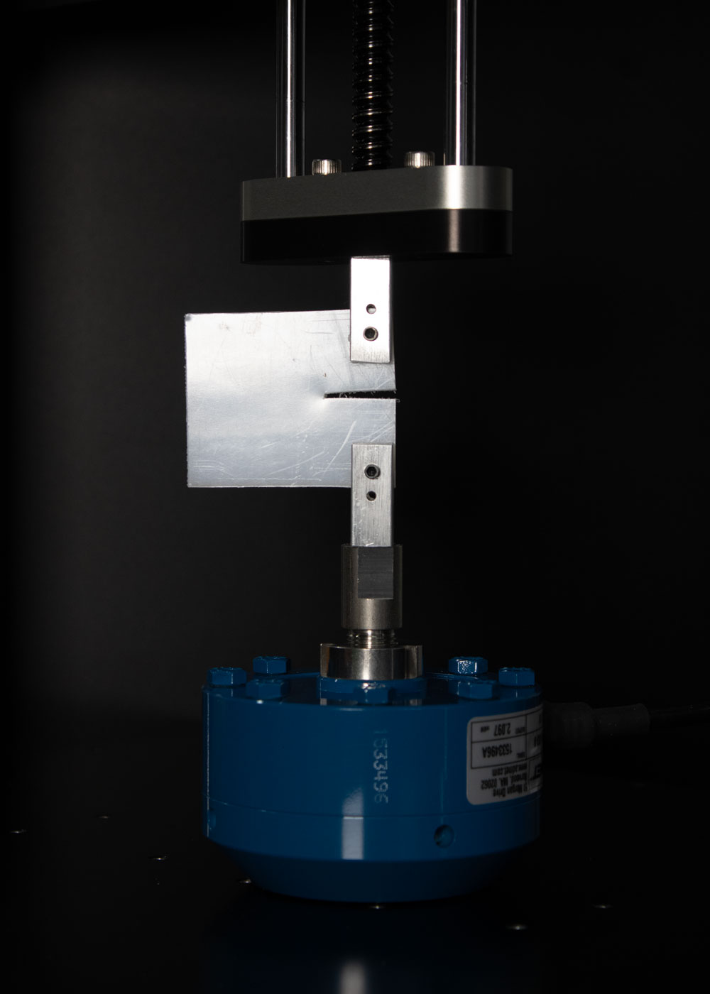 Foam sample prepared for fatigue testing