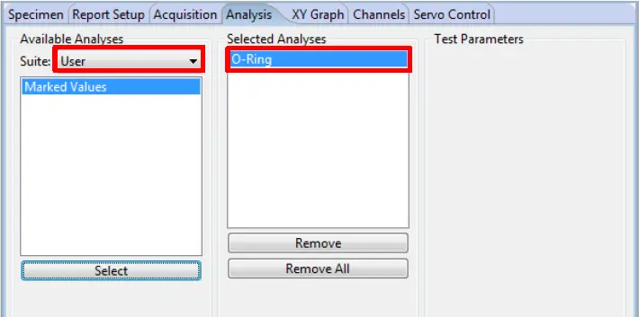 Figure 3 - O-Ring Analysis Enabled