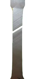 fractured dogbone test specimen