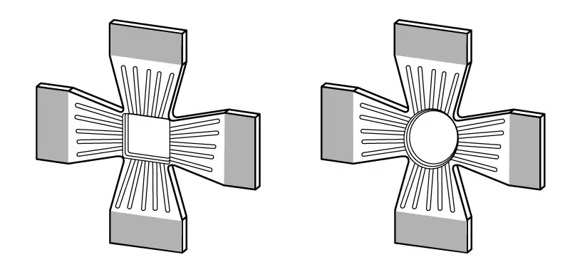 Planar biaxial test samples with prepared slits