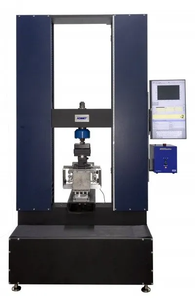 ASTM C1609 Fixture on ADMET's eXpert 2657 300 kN dual column