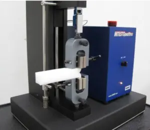 Tongue tear fabric strength testing method on an ADMET eXpert 7600